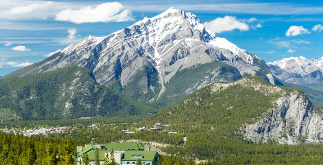 A view of the mountains