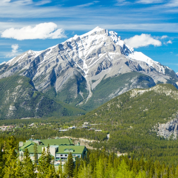 A view of the mountains