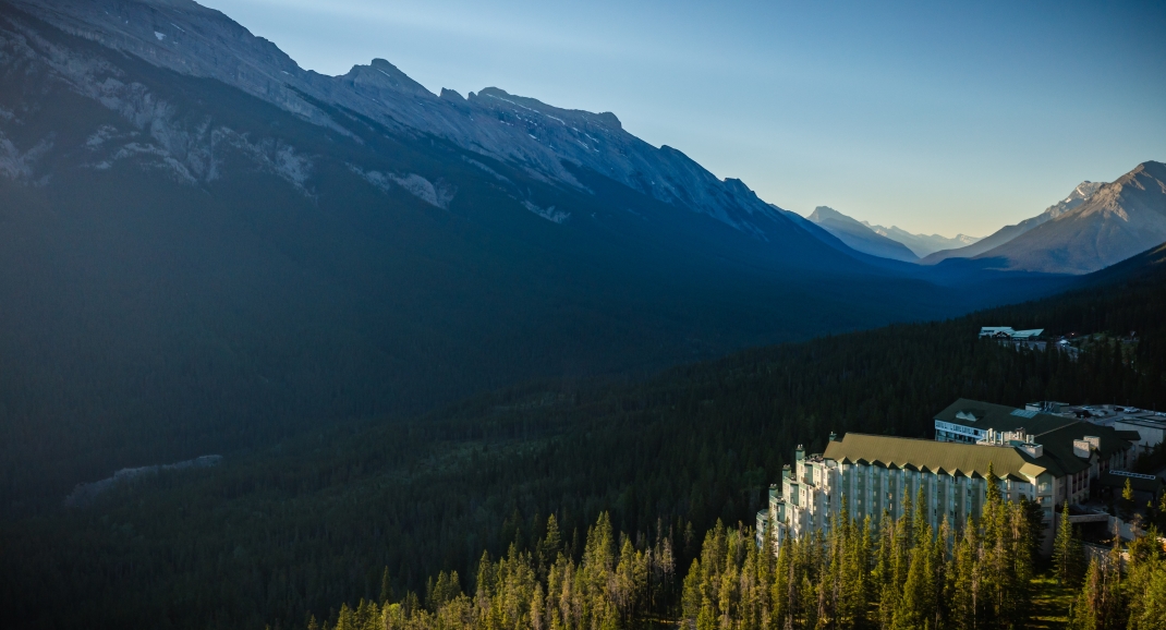 View from above The Rimrock Resort Hotel