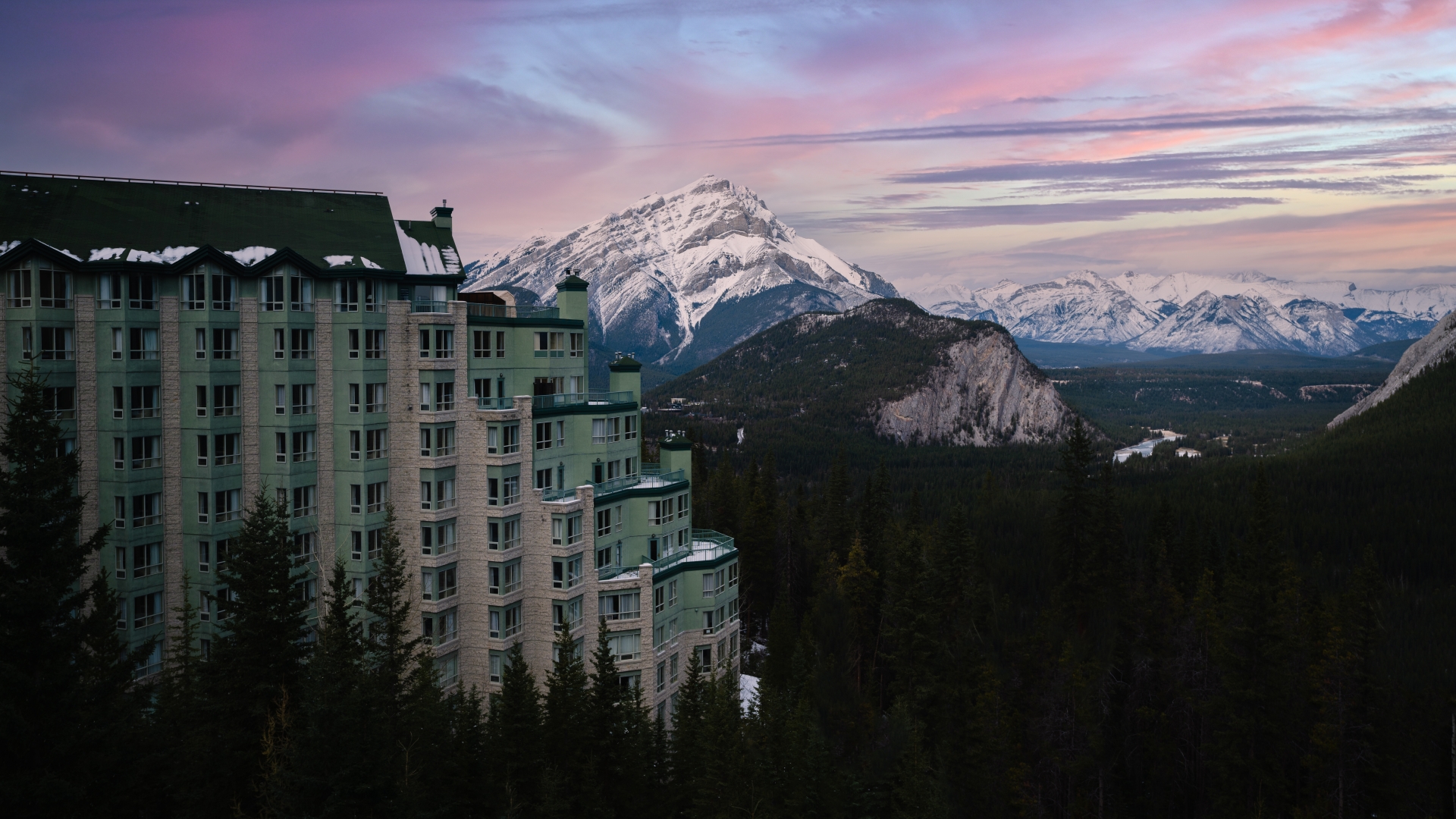 Rimrock at sunset