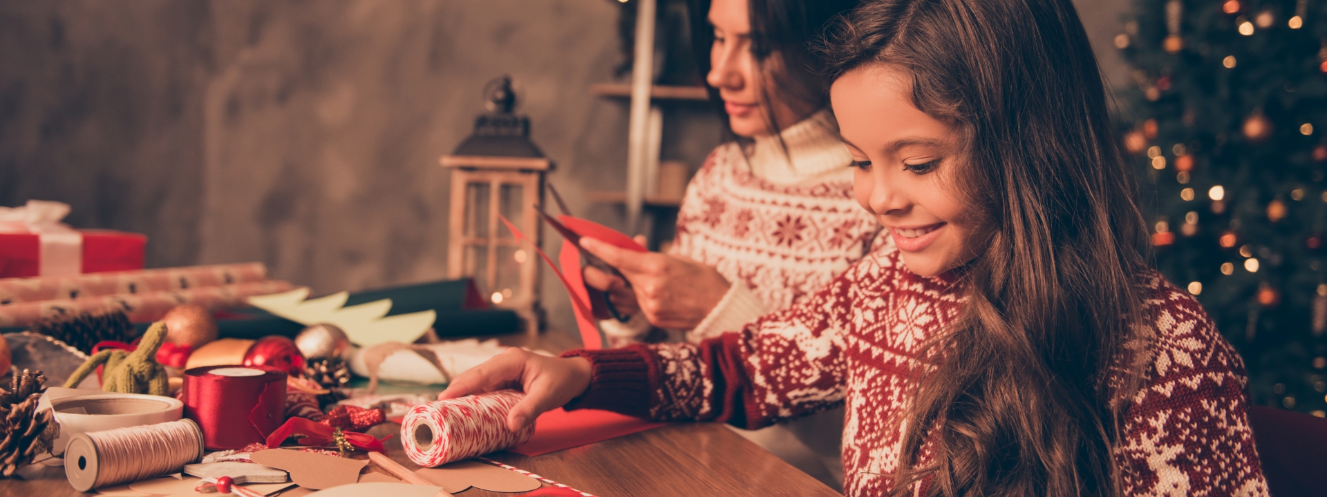girl and woman crafting