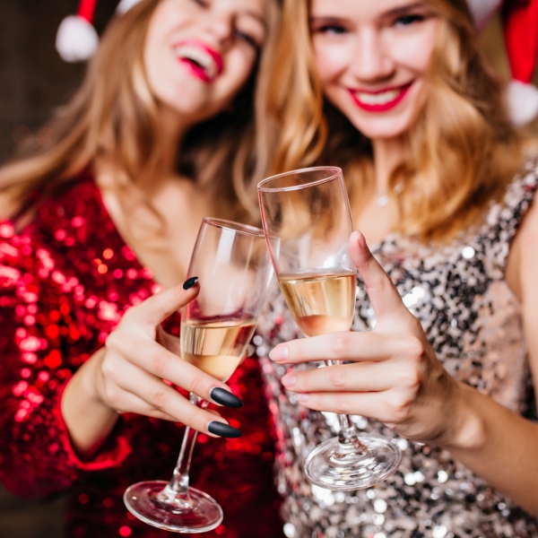 girls at christmas party