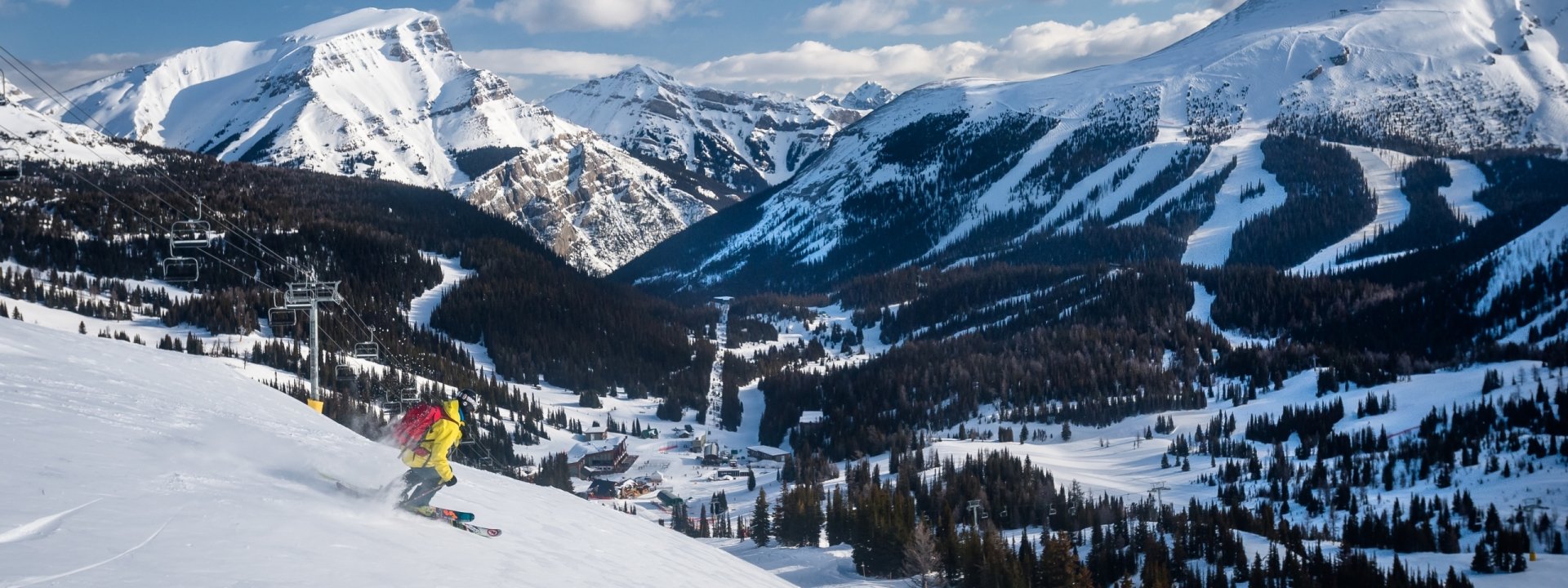 Skier in Banff National Park