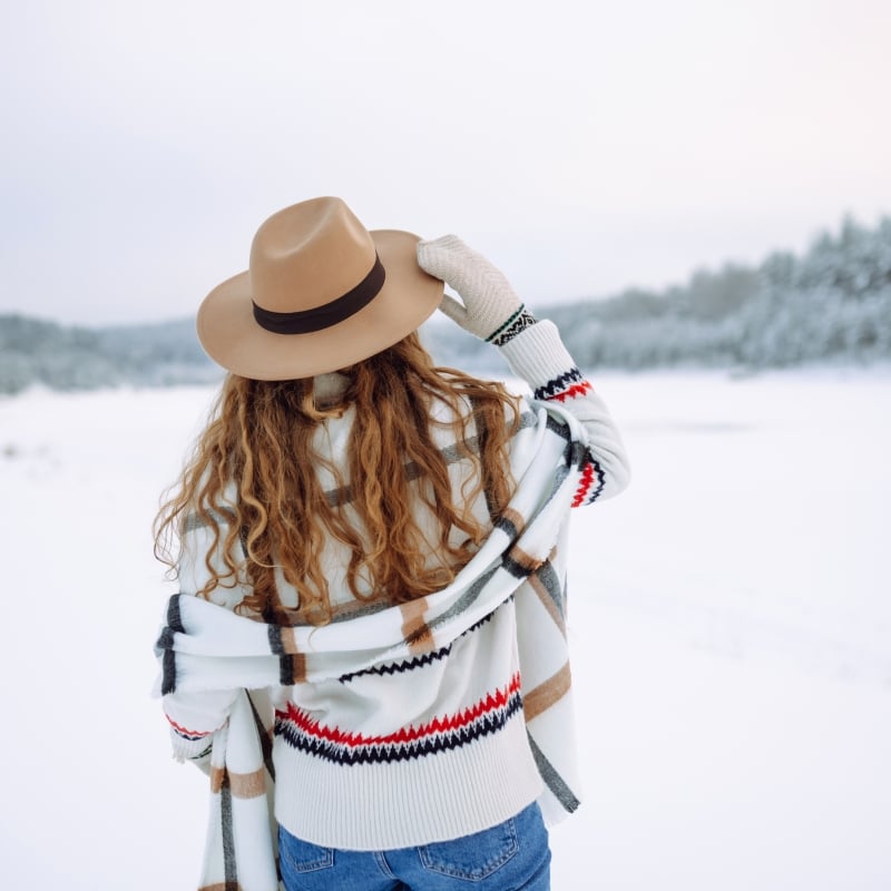 Woman exploring Banff National Park