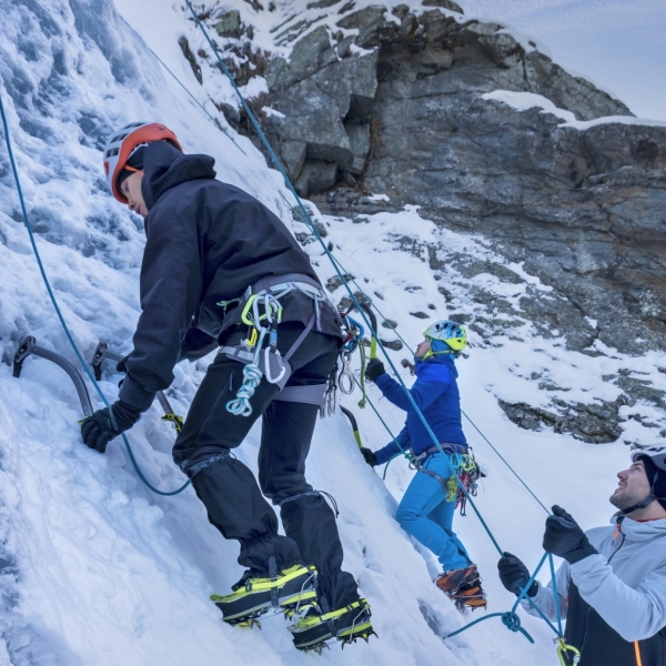 Group of new climbers