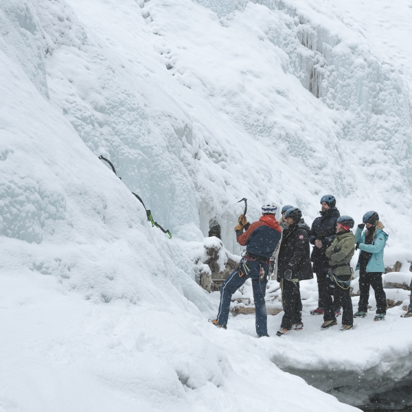 group of people enjoying Stellar Experience in Banff