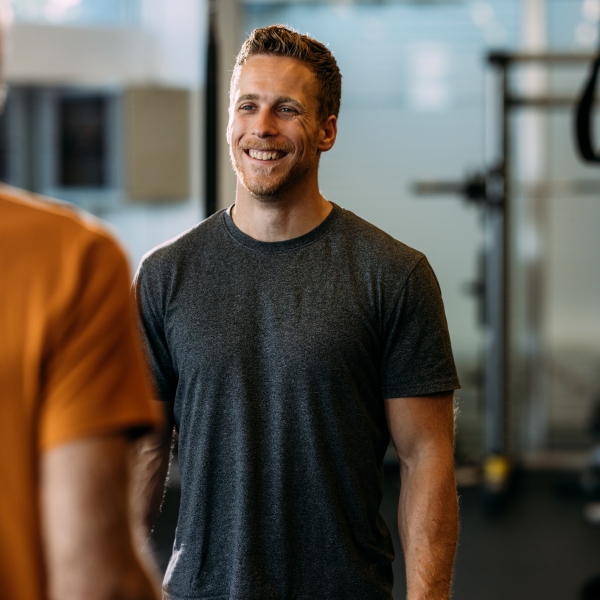 Two men working out