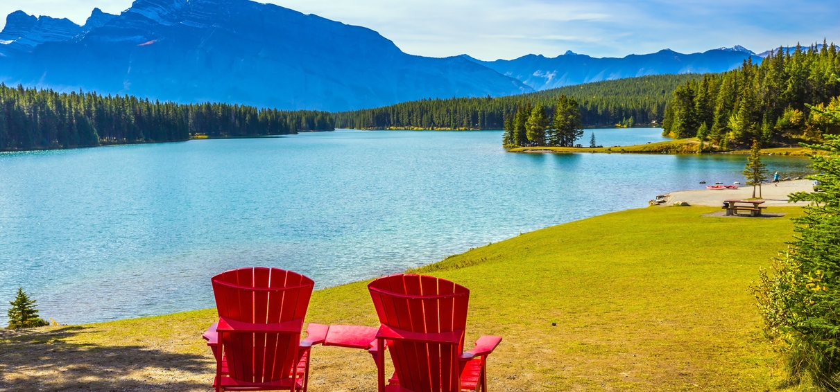 Two Red Charis at Two Jack Lake