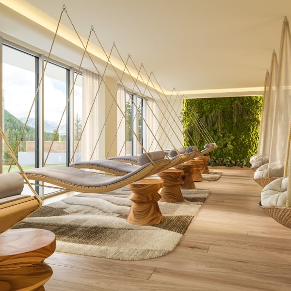 Floating meditation room at Rimrock Banff