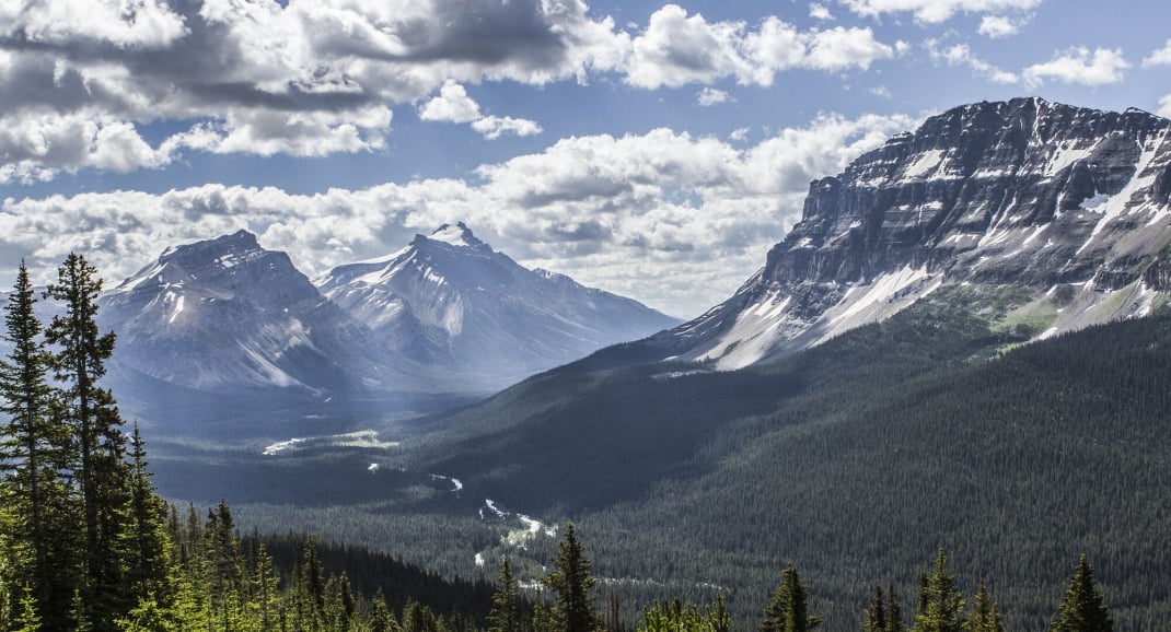 The Bow Valley in Banff National Park