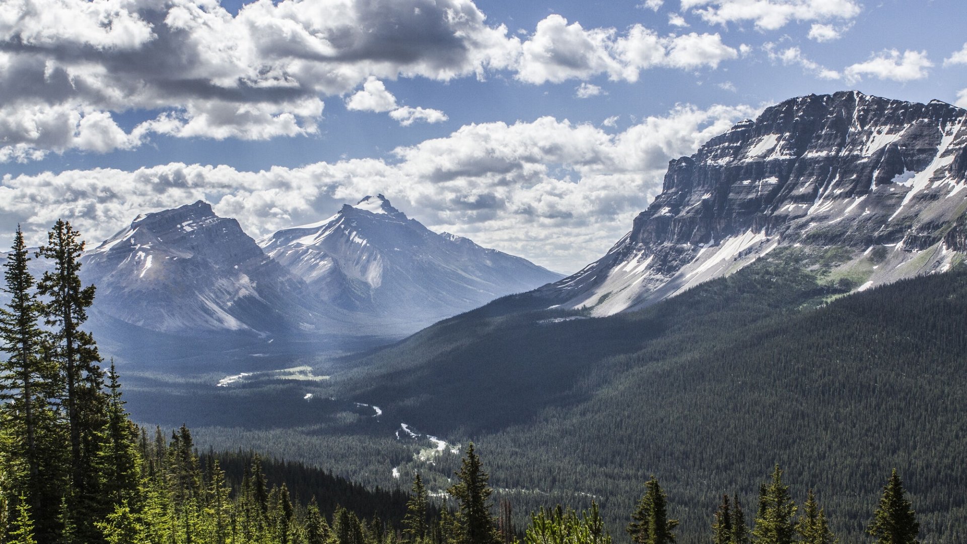 The Bow Valley in Banff National Park