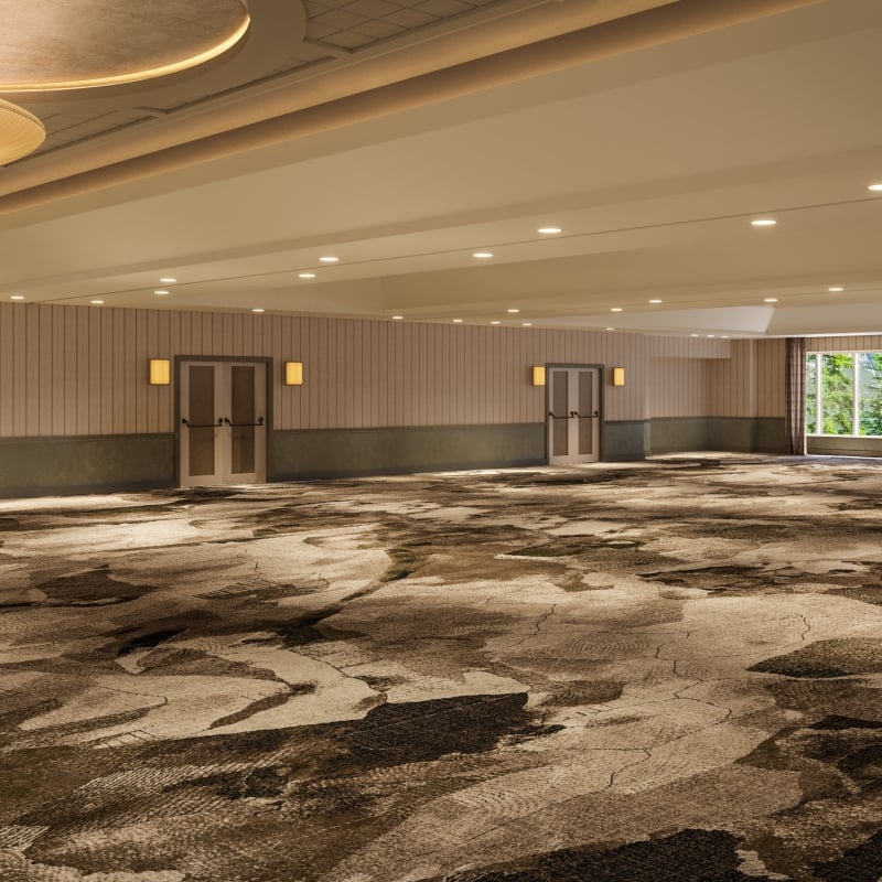 A rendering of the Radiance Ballroom at Rimrock Banff, Emblems Collection